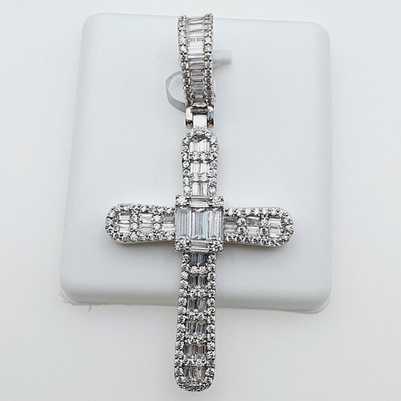- 925 Sterling Silver Plated CZ Pendant, EVBRS511 - Picture 6 of 10